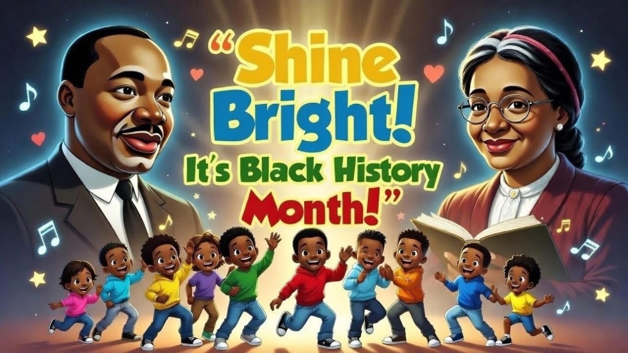 Shine Bright!  Black History Month Song for Kids | Fun Hip Hop Learning Song