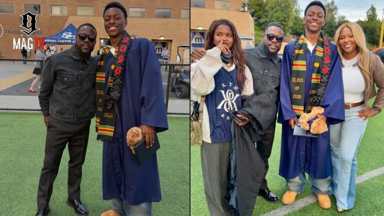 Kevin & Torrei Hart's Son Hendrix Graduates From Sierra Canyon High School! 