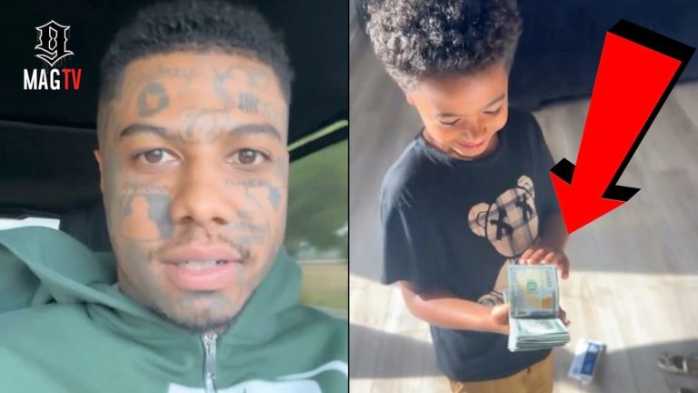 Blueface Gives Son Javaughn $11k Cash Instead Of "BM" Jaidyn Alexis! 