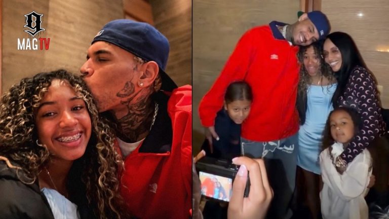 Chris Brown & Nia Guzman Host Daughter Royalty's Twelfth B-Day Party! 