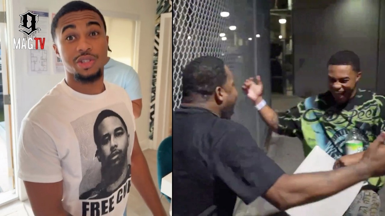 'First Day Out' Adrien Broner Greets Deen TheGreat After His 24 Hour Jail Bid!