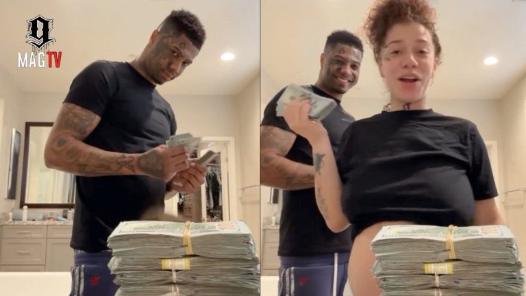 Blueface Pays Nevaeh After She Gets His Carpets Cleaned! 