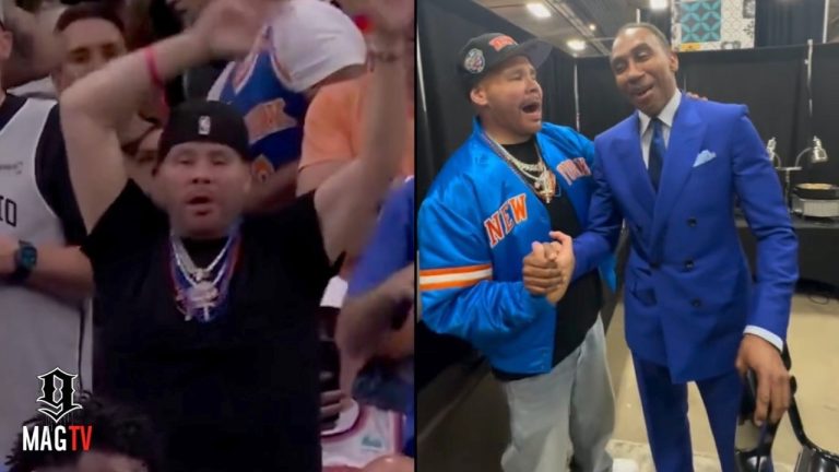 Fat Joe, Stephen A. Smith, Spike Lee & Lola Brooke Celebrate Knicks Winning Game 2 Vs. Spurs! 