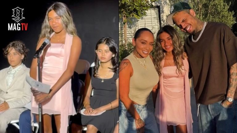 Chris Brown & Nia Guzman's Daughter Royalty Graduates From Sixth Grade! 