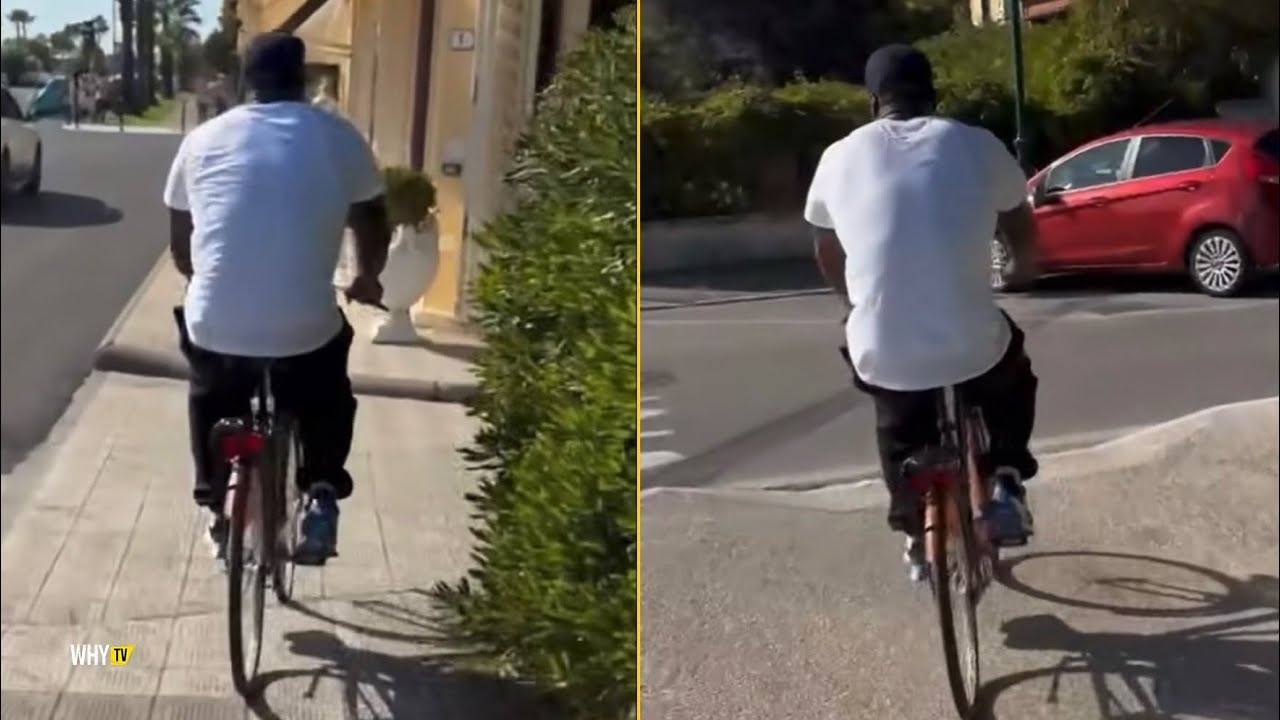 50 Cent Riding With Bike In The Streets Of Italy With Tony Yayo & Uncle Murda After Last Night Show