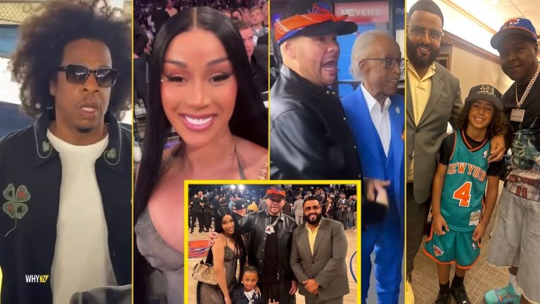 Jay-Z, Jadakiss, Cardi B, Fat Joe, Dj Khaled And More Linked Up At Knicks Championship Game Tonight