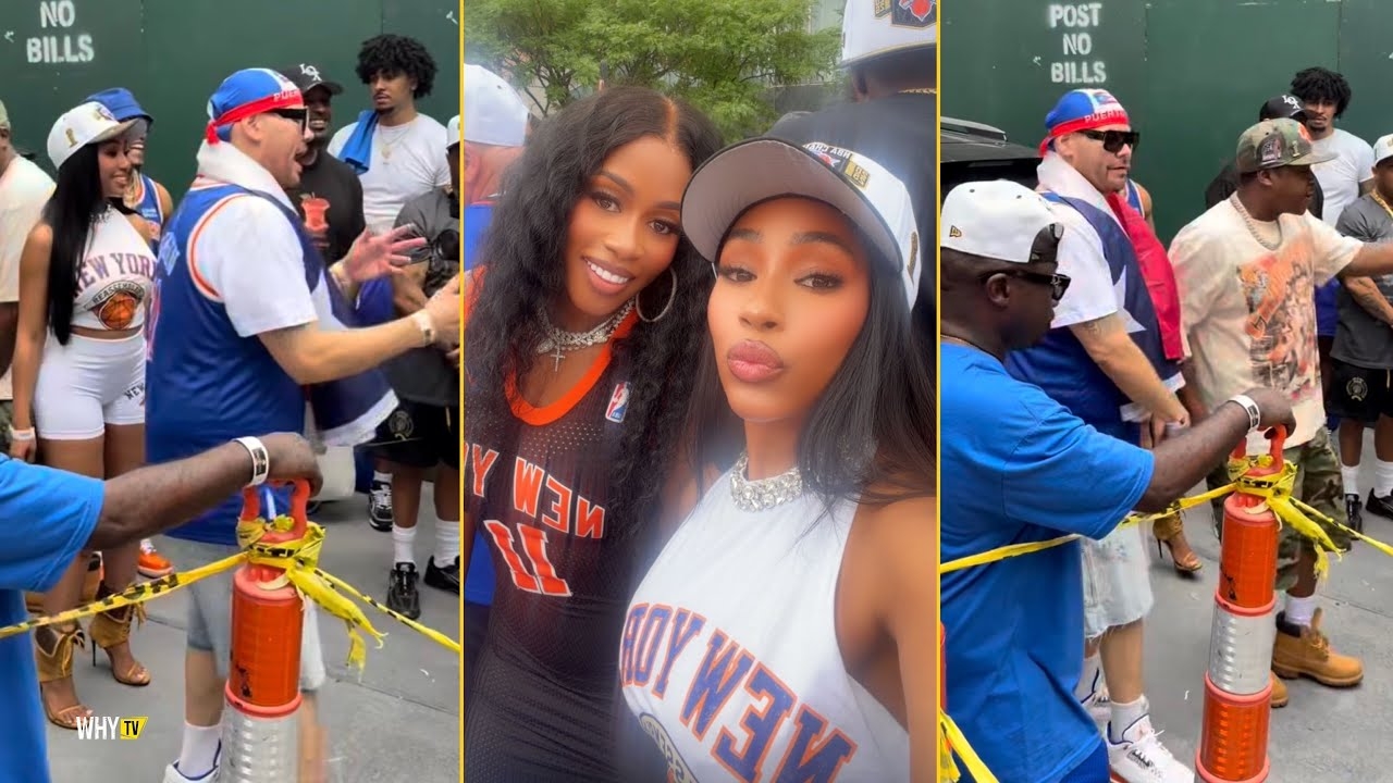 Yung Miami Is Shooting New Music Video With Jadakiss & Fat Joe During The NY Knicks Parade,