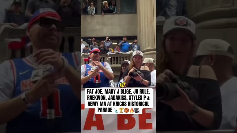 NY Hip Hop legends at #Knicks Historical Parade in the streets of New York City #whytv