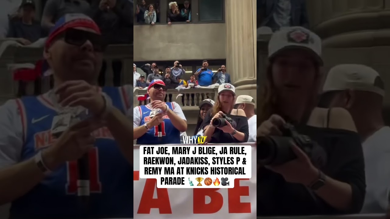 NY Hip Hop legends at #Knicks Historical Parade in the streets of New York City #whytv