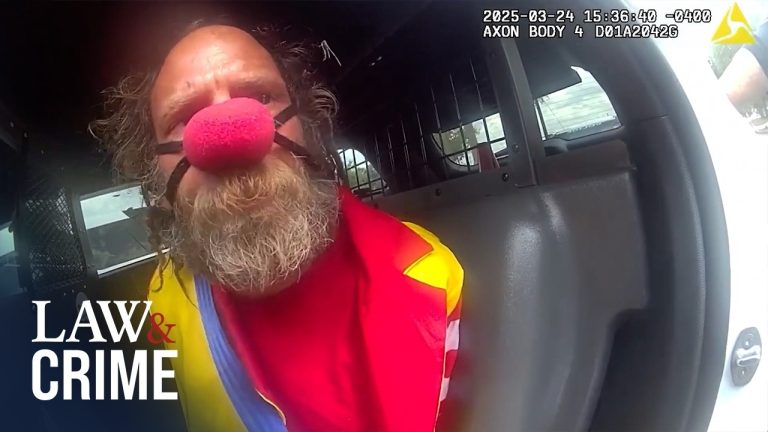 Wicked Jesus Clown Rants Through Wild Red Nose Rage Arrest