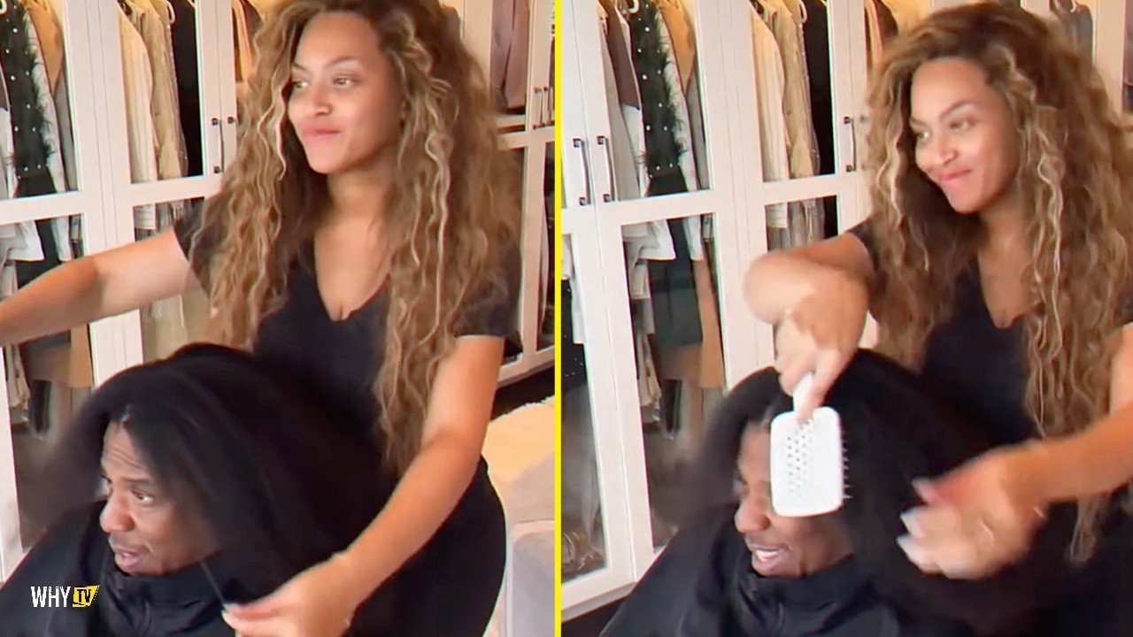Beyonce Removing Jay-Z's Locks And Then Detangling 'Hov's Hair Transformation Is Crazy'