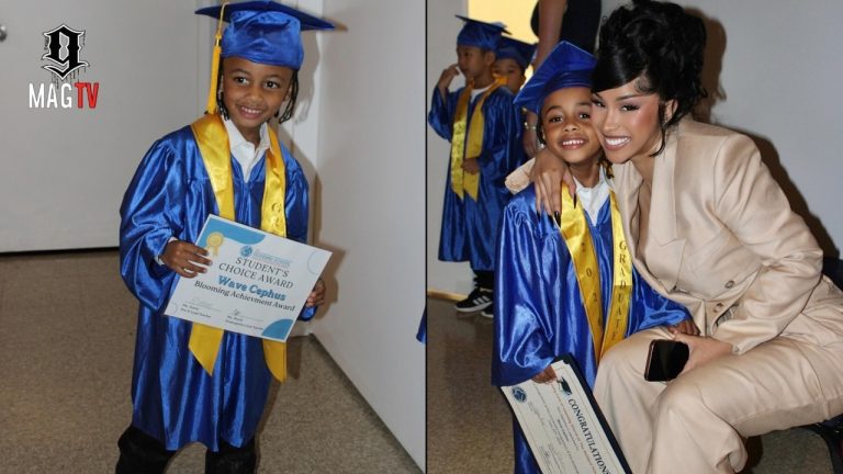Offset & Cardi B's Son Wave Graduates From Pre Kindergarten! 