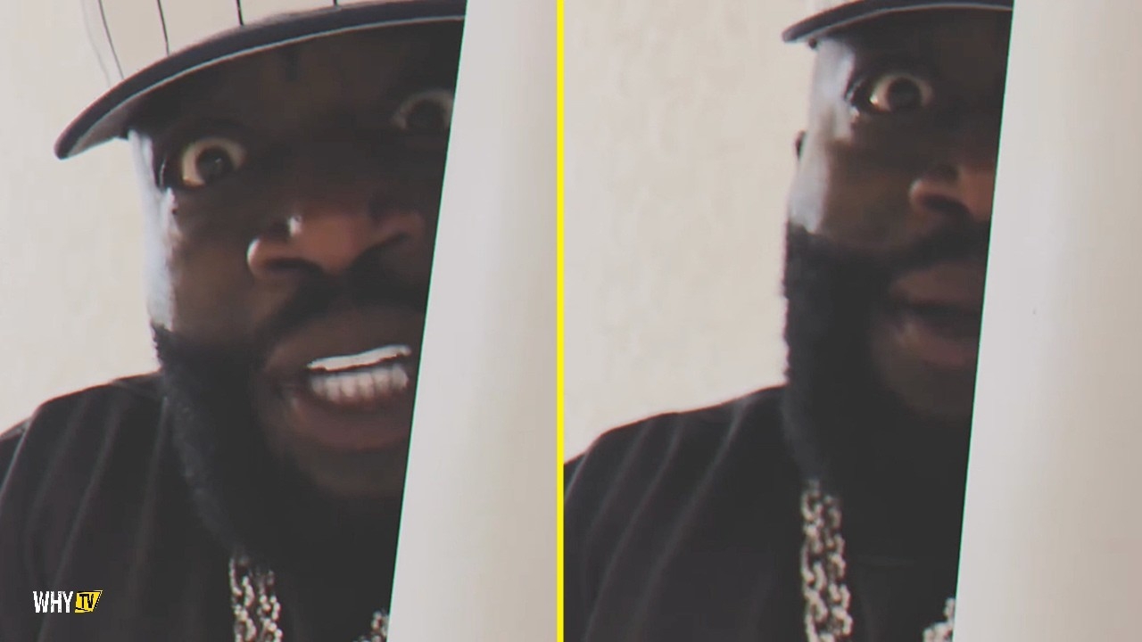Rick Ross Sneaking Around In Auto Zone 'I'm On A Secret Mission And I Hope Nobody See Me'