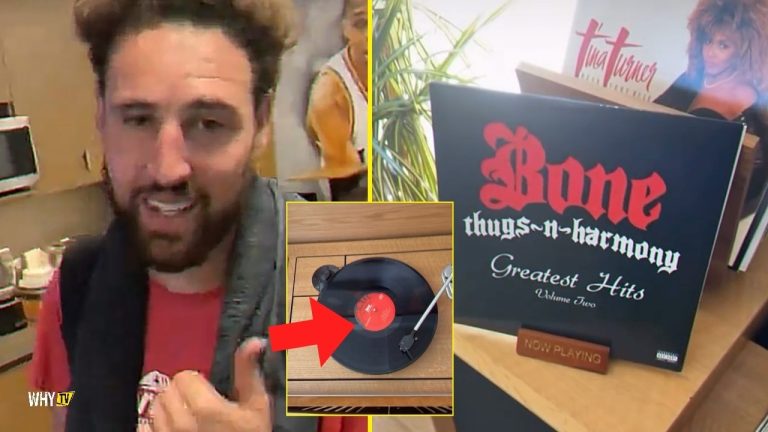 Klay Thompson Says Bone Thugs Is The Greatest Group Of All Time While Listening The Bone Vinyl