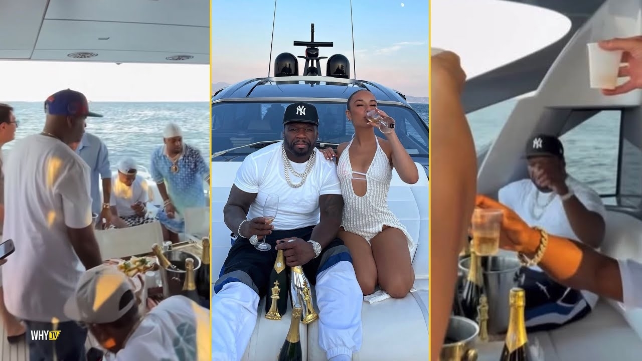 50 Cent Partying In His New Private Yacht With Female Fans In Napoli, Italy & Living His Best Life