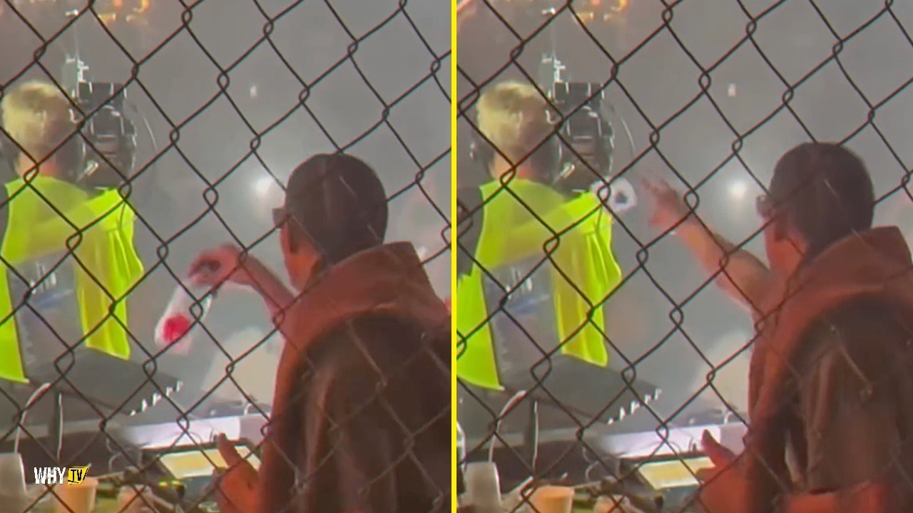Travis Scott Throws Water Bottles At Cameraman To Move Out Of The Way At A Recent Concert