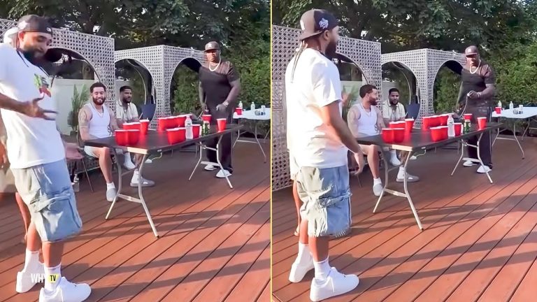 50 Cent Playing Beer Pong With Aboogie And Few Friends In Italy At His New $30M Mansion