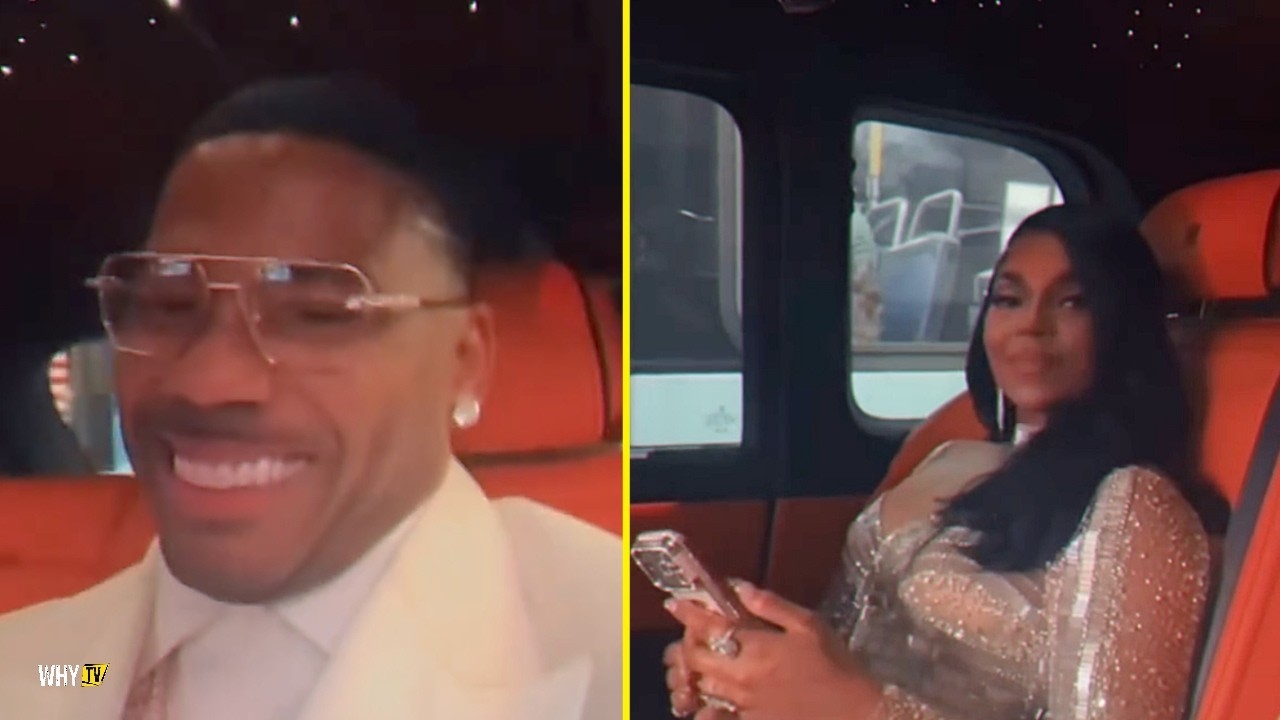 Nelly And Ashanti Pull Up At Mr. & Mrs. Kelces Wedding At Madison Square Garden In New York