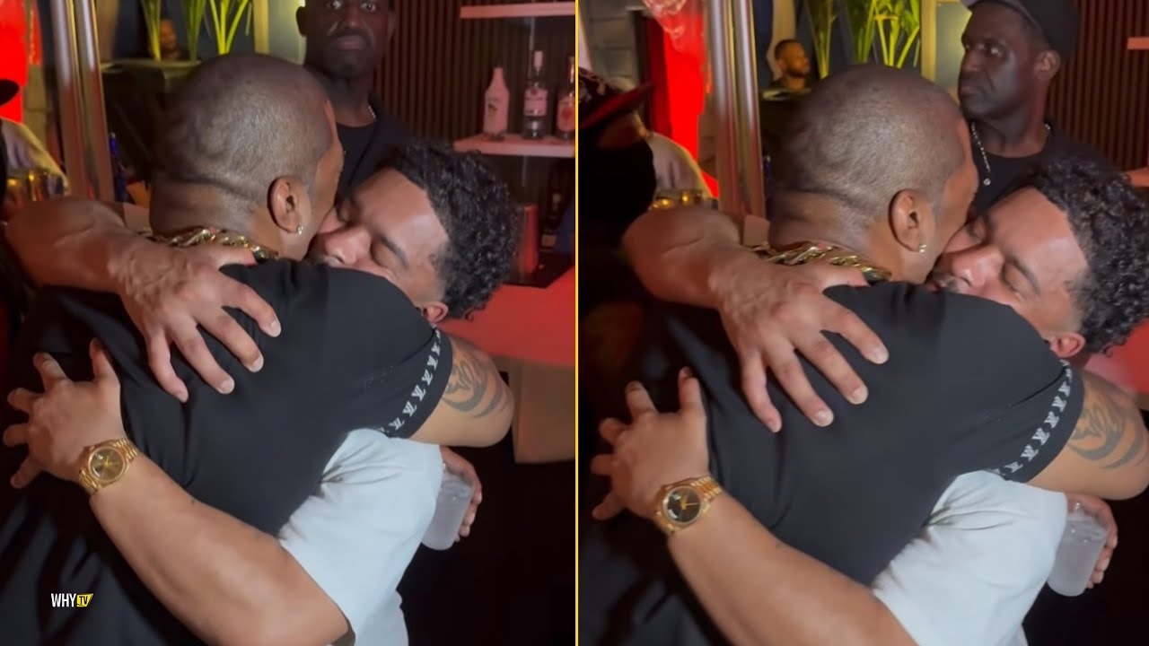 Busta Rhymes Gives Hug To Diddys Son Justin Dior Combs In NY Club Last Night I Love You Son