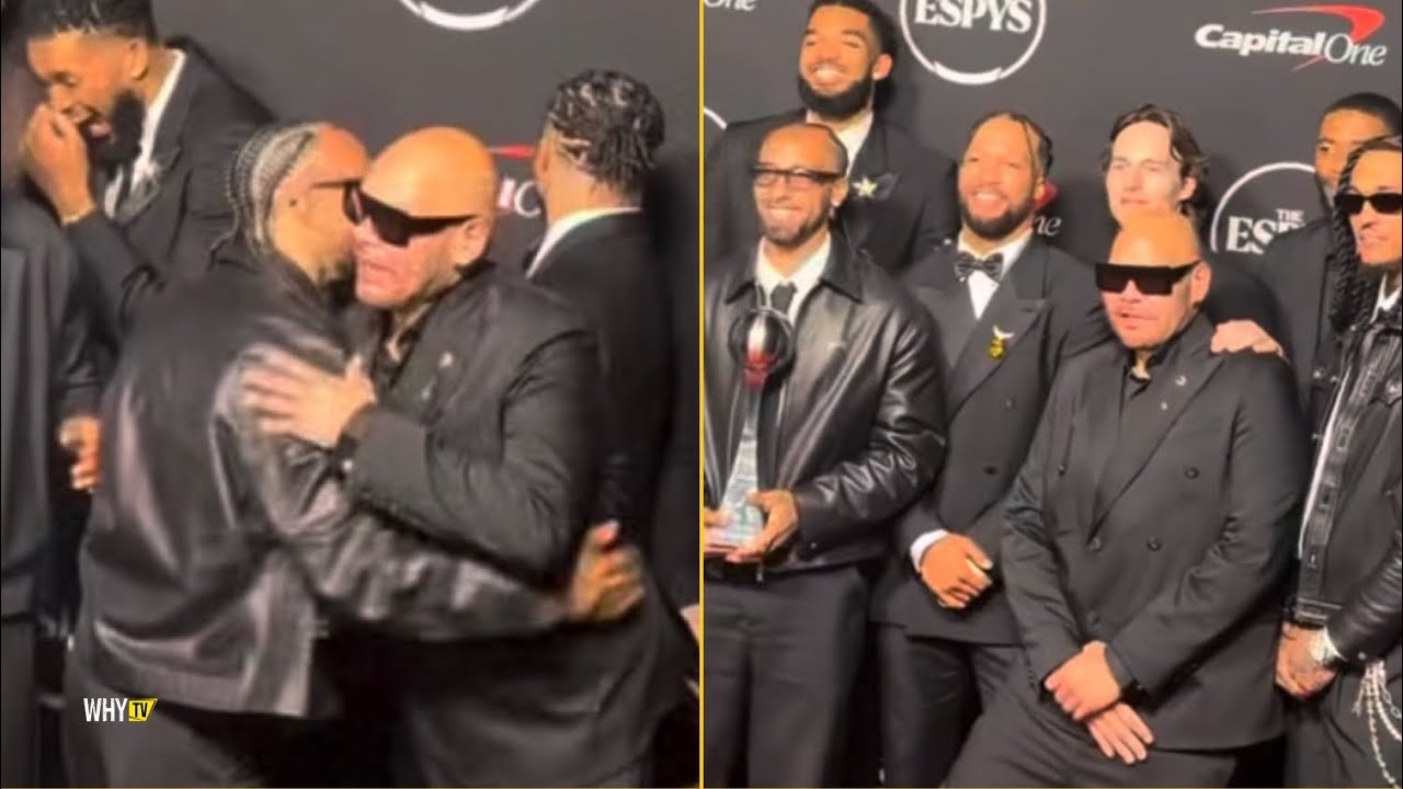 Fat Joe Linked Up With NY Knicks And Didnt Let The Knicks Take A Picture Without Him At Espys