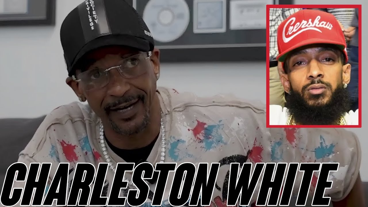 Charleston White gives Blacc Sam flowers for looking after Nipseys kids, says the Marathon is over