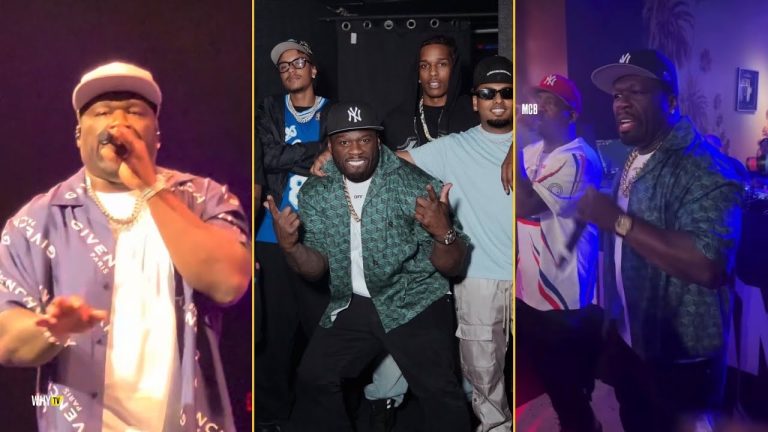 50 Cent, Uncle Murda & Tony Yayo Performing At Afterparty Of Fightland Movie Premiere In NYC
