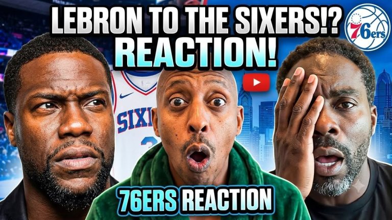 Kevin hart Gillie and more Celebs REACT To LeBron James Signing with the sixers