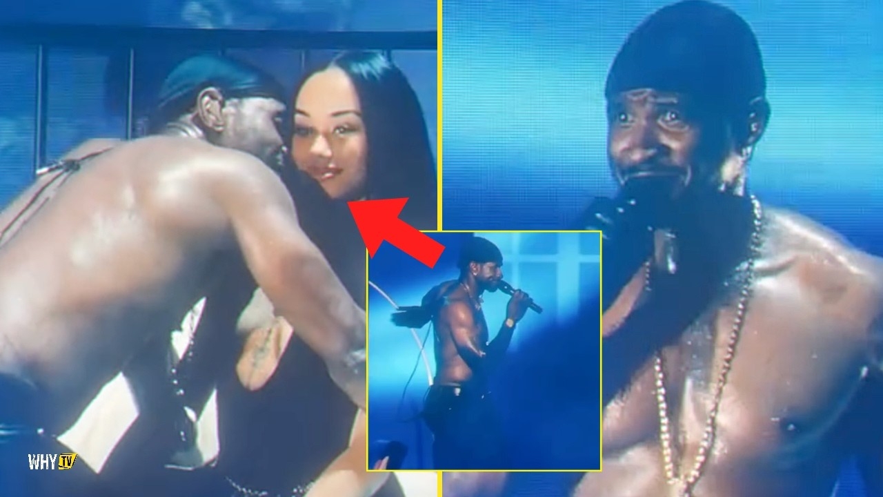 Usher Kicks Fan Off Stage After Awkward Moment 'I Don't Think She Want To Be On The Stage'