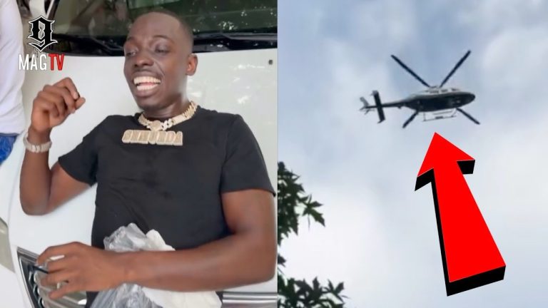 "Helicopter Chasing Me" Bobby Shmurda Runs From Cops At Dominican Day Parade! 